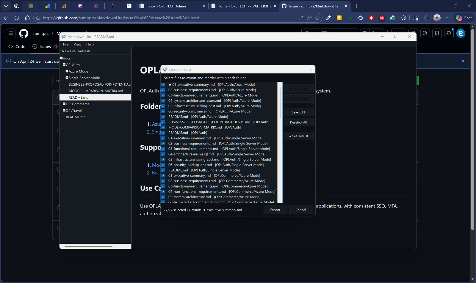 Markdown Lite — HTML Export