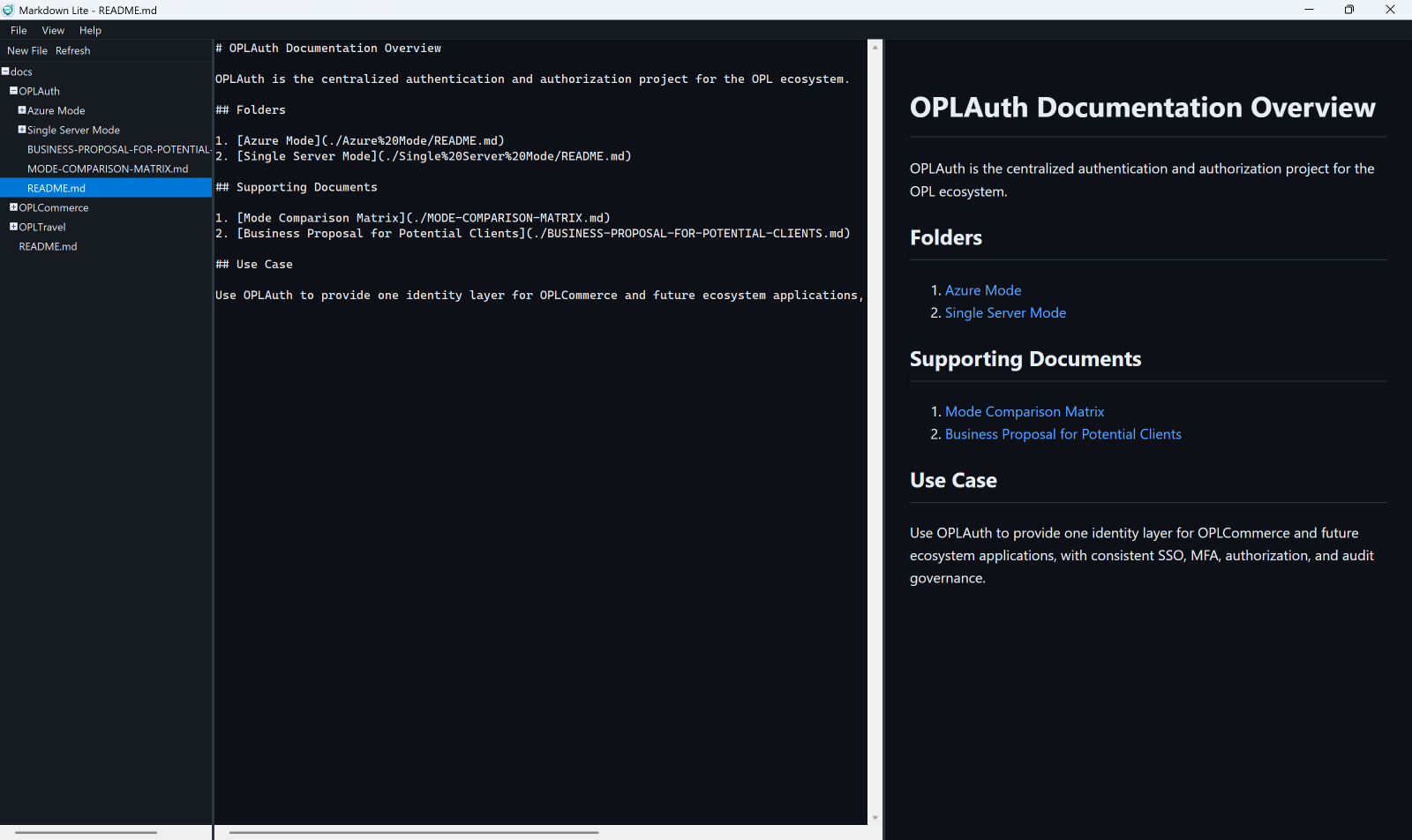 Markdown Lite — Editor View